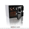 Brown Safe Luxusní trezor Man Safe 1418 Black/Macassar Ebony Trim