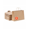 VEVOR Torby Papierowe Brązowy 50Szt 40,6×15,2×30,8CM Z Papieru Typu Kraft
