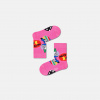 Happy Socks Detské ružové ponožky Happy Socks x Disney, vzor Daisy & Minnie Dot