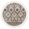 Kusový koberec Berber Tanger B5940 cream and brown kruh 160x160 (průměr) kruh cm