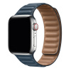 eses Prémiový magnetický loop remienok z pravej kože pre Apple Watch 38 mm/40 mm/41 mm/42 mm Farba: baltská modrá