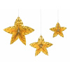 Party Zlaté závesné hviezdy na dekoráciu, 3 ks, 24–40 cm