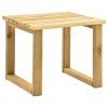 vidaXL Stolík k lehátku 30x30x26 cm impregnované borovicové drevo