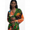 Dámská halenka DESIGUAL 25SWMW04 2000 SWIM BAHAMAS BLUS 2000 BLACK velikost S