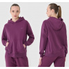 4F new collection: Dámska bavlnená tepláková mikina cez hlavu TSWSF1542 burgundy 38