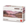 Puzzle Jazero v horách 6000 panoramic Dino