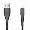 Kábel Extremestyle USB - microUSB typ B 3 m čierny