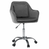 Tempo Kondela Kancelárske kreslo, sivá Velvet látka/chróm, KLIAN