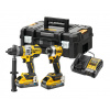 DeWalt DCK2052H2T kombo sada aku vŕtačka DCD999 + aku uťahovák DCF850, 18V 2x5,0Ah Powerstack