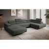 Signal Rohová rozkladacia sedacia súprava U 274 MARYEN Pravá Tmavo sivá I