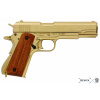 Colt 45 Government 1911 plně rozebratelná - zlaté provedení + Přívěsek na klíče DENIX