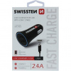 Adaptér do auta SWISSTEN 12W, 2 porty, USB-A, kábel USB-C 20110908