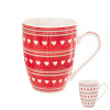 Orion Hrnček porcelánový RED LOVE 350 ml