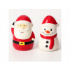 Sada soľničky a koreničky Mikuláš a Snehuliak 4,5x10cm