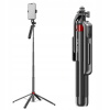 Držiak SELFIE STICK TRIPOD s diaľkovým ovládaním na telefón, dlhý, vysoký 1,8 m, čierny