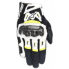 ALPINESTARS rukavice SMX-2 AIR CARBON, ALPINESTARS (černé/bílé/žluté fluo) 2025 - S