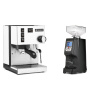 Rancilio Silvia E, biela + Eureka Atom 60, black