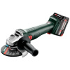 Metabo W 18 7-125 602371510 akumulátorová úhlová brúska 125 mm, bez kefiek, vr. 2x aku, + púzdro, vr. nabíjačky, 18 V, 4.0 Ah; 602371510