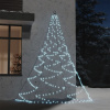 vidaXL Nástenný stromček s háčikom 260 LED biely 3 m exteriér/interiér - Biela - 71747-26501