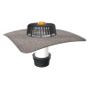 © TOPWET s.r.o. Sanačná vpusť TopWET s asfaltovou manžetou pre nezateplené strechy, Vyberte balenie TW SAN BZ 110 BIT - 116-129 mm
