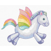 Dúhový plyšový jednorožec II (Sue Ellen Brown), 40×50 cm, bez rámu a bez vypnutia plátna 5004690