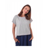 Jožánek Crop top tričko Edita, sivý melír XS/S