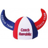 Klobúk s rohmi a vlajkou Česká republika Czech Team