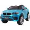 ELEKTRICKÉ AUTÍČKO PRE DETI BMW X6M Pilot EVA Voľný štart Lak Modrý