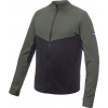 Pánská funkční mikina SENSOR Coolmax Thermo celozip černá/olive green Velikost: XXL, Barva: černá