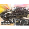 Plexi, ofuky NISSAN JUKE 5D, 2010 =>, přední + zadní
