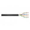 DIGITUS CAT 5e U-UTP outdoor installation cable, 100 MHz Fca (PVC), AWG 24/1, 100 m paper box, sx, black (DK-1511-V-1-OD)