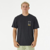 Pánske Tričko s krátkym rukávom RIP CURL SWC BLOCK OUT TEE 03UMTE_8264 – Čierna