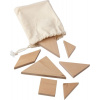 Drevené tangram puzzle , Brown Farba: Brown