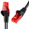 Kábel RJ45 CAT 6 U/UTP AWG24 čierny 20 m