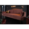 Bighome - Rozkladacia sedačka DIVAN 215 cm - staroružová
