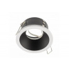 GTV Stropní bodové svítidlo ELVA, IP54, kulaté, O 85x45 mm, bílé/černé