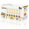 6x LED žiarovka E27 FILAMENT 12W 90W SVETELNÁ 3000K (6x LED žiarovka E27 FILAMENT 12W 90W SVETELNÁ 3000K)