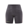 Dámske krátke elastické nohavice Craft Pro Hypervent Sh Dark Grey with Purple S