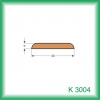 KODREFA Plochá krycia lišta 30 x 04 mm, smrek K3004 /2,5 m/ – cena za ks