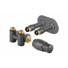 HOPA THERMCOMB-SET, stredový ventil (Z4K) s pripojením pre elektrickú tyč Farba - Anthracite, Variant - Pravá RDTHERMCOMSETRA
