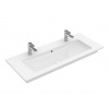Villeroy & Boch Venticello - Umývadlo nábytkové, 120x50 cm, s prepadom, 2 otvory na batériu, CeramicPlus, alpská biela 4104CKR1
