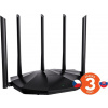 Tenda TX2 Pro AX1500 WiFi6 Router, 1x GWAN, 3x GLAN, IPv6, 5x 6dBi anténa, WPA3, CZ App 75011948