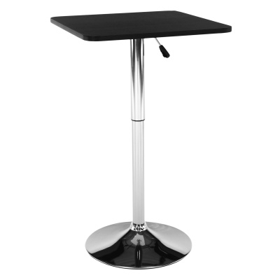 Tempo Kondela Barový stôl s nastaviteľnou výškou, čierna, 84-110, FLORIAN