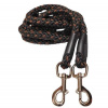 Palkar prepínacie vodidlo pre psov 250 cm × 10 mm čierno-hnedé