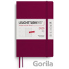 Weekly Planner & Notebook 2026 Paperback (B6+) Port Red - Leuchtturm1917