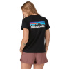 Tričko Patagonia W's P-6 Logo Responsibili-Tee black S 24/25 - Odosielame do 24 hodín
