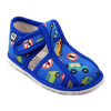 DETSKÉ PAPUČE AUTÁ MODRÉ 24