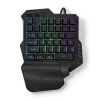 Nedis Nedis GKBDS110BK - Kabelová Herní Klávesnice | USB-A | Membránové Keys | RGB | Jednoruční| Délka kabelu: 1.6 m