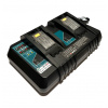 Akubee - Duálna nabíjačka pre batérie Makita 14.4V - 18V LXT série