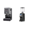 Gaggia New Classic EVO, grey + Eureka Atom Specialty 75, black